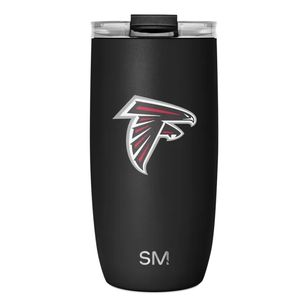 NFL Voyager Tumbler with Clear Flip Lid & Straw