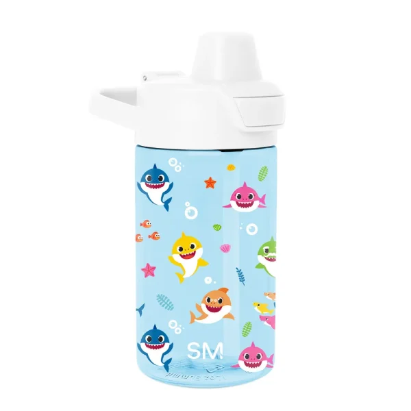 Summit Kids Plastic Water Bottle with Simple Flip Straw Lid